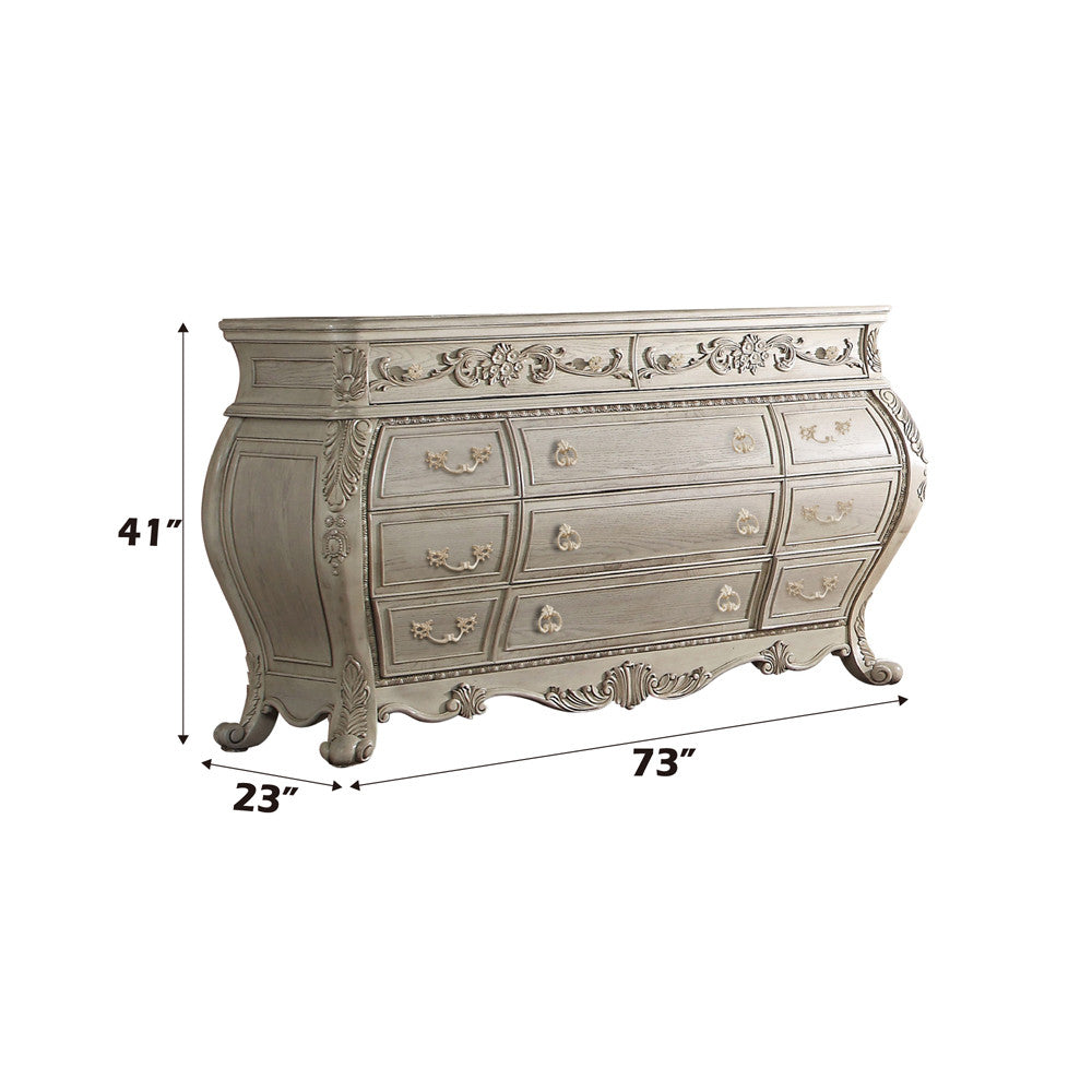 ACME 27015 Ragenardus Dresser, Antique White