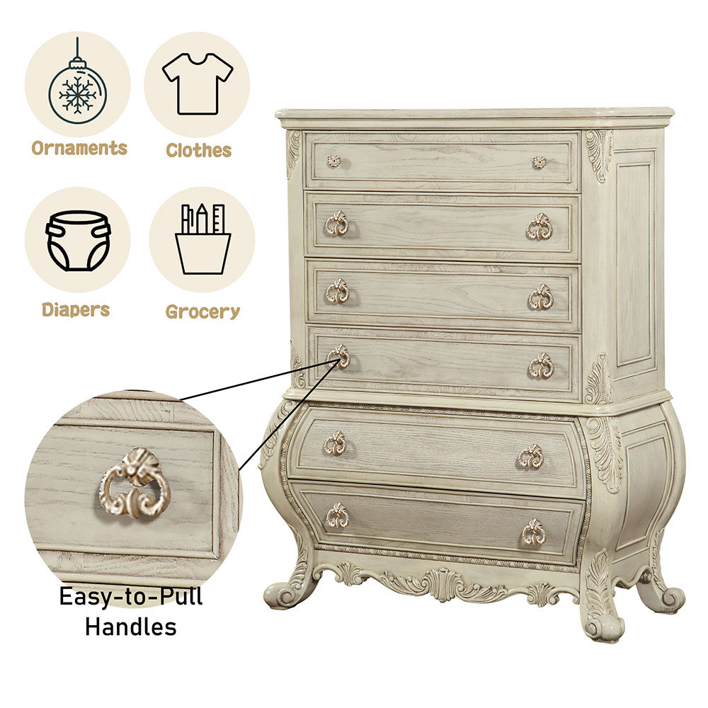 ACME 27016 Ragenardus Chest, Antique White