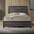 ACME 27047EK Valdemar Eastern King Bed, Weathered Gray (1Set/2Ctn)