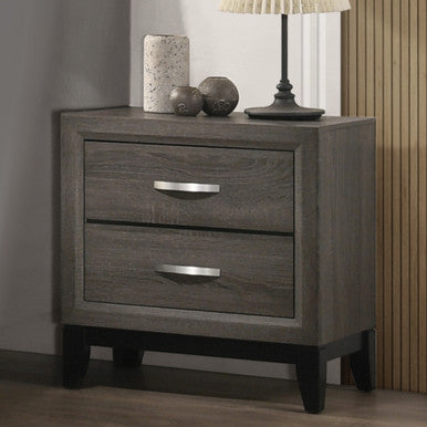 ACME 27053 Valdemar Nightstand, Weathered Gray