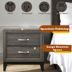 ACME 27053 Valdemar Nightstand, Weathered Gray