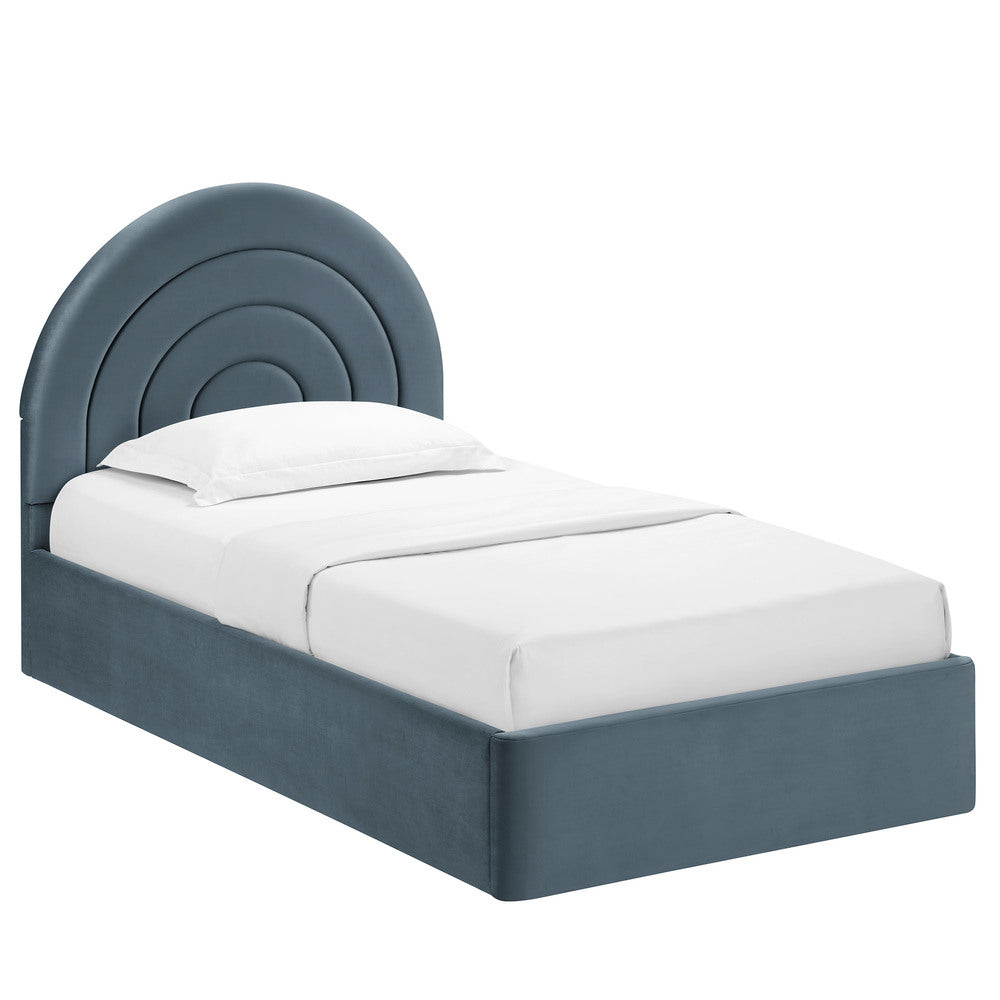 Modway MOD-7165 Solana Arched Performance Velvet Twin Platform Bed