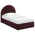 Modway MOD-7165 Solana Arched Performance Velvet Twin Platform Bed