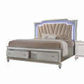 ACME 27224CK Kaitlyn California King Bed, PU & Champagne (1Set/4Ctn)