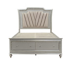 ACME 27227EK Kaitlyn Eastern King Bed, PU & Champagne (1Set/4Ctn)
