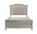 ACME 27227EK Kaitlyn Eastern King Bed, PU & Champagne (1Set/4Ctn)