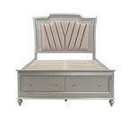 ACME 27227EK Kaitlyn Eastern King Bed, PU & Champagne (1Set/4Ctn)