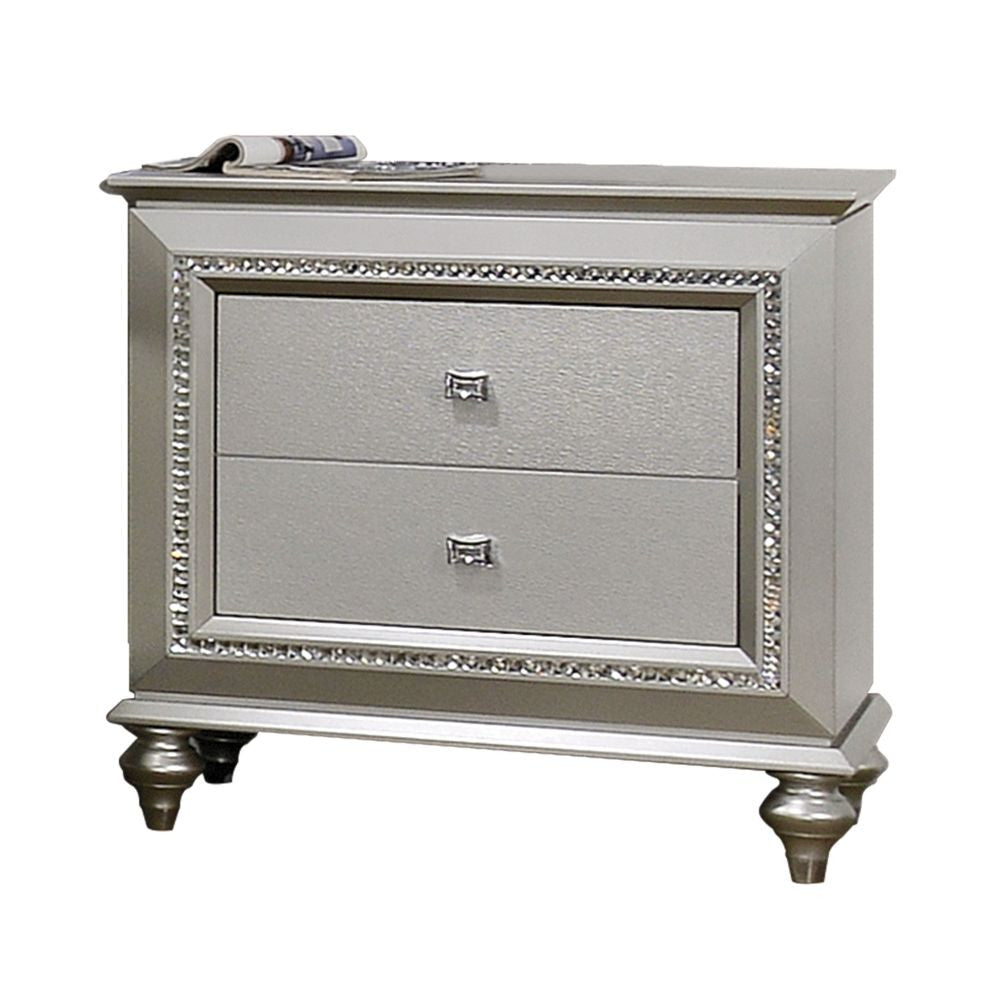 ACME 27233 Kaitlyn Nightstand, Champagne