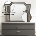 ACME 27284 Kaitlyn Mirror, LED & Champagne