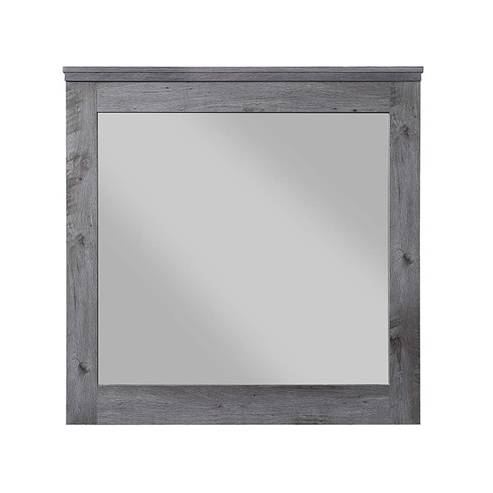 ACME 27324 Vidalia Mirror, Rustic Gray Oak