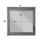 ACME 27324 Vidalia Mirror, Rustic Gray Oak
