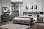 ACME 27324 Vidalia Mirror, Rustic Gray Oak