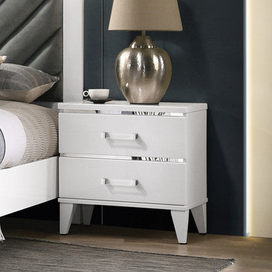 ACME 27393 Chelsie Nightstand White Finish