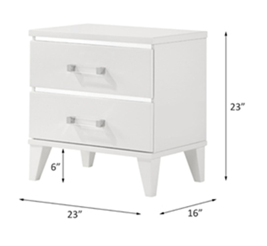 ACME 27393 Chelsie Nightstand White Finish