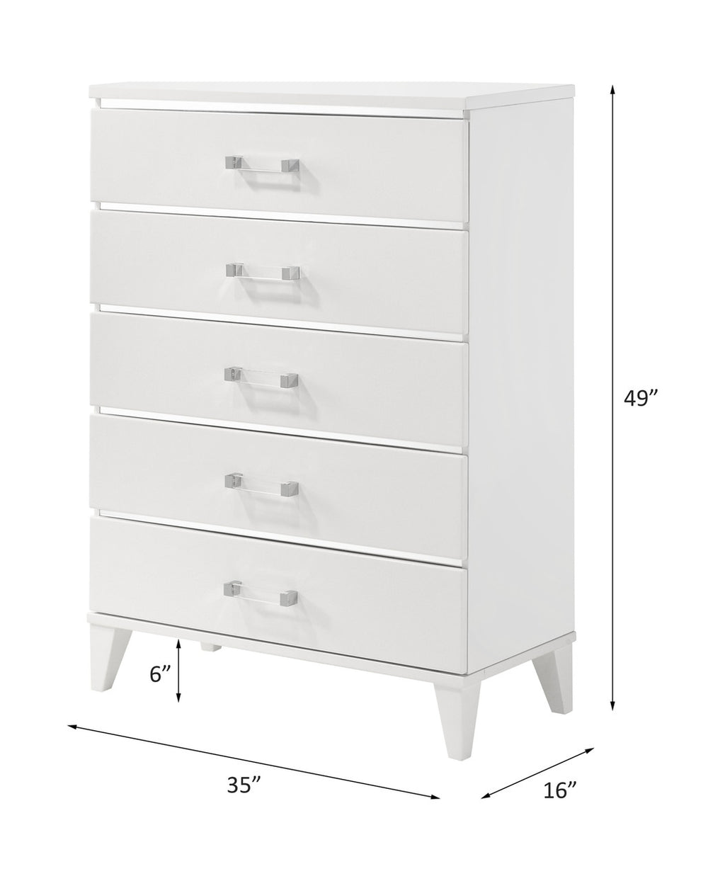ACME 27396 Chelsie Chest White Finish