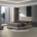 ACME 27420Q Leandros Queen Bed Beige Fabric