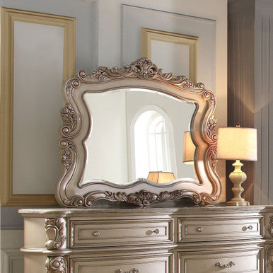 ACME 27444 Gorsedd Mirror, Antique White