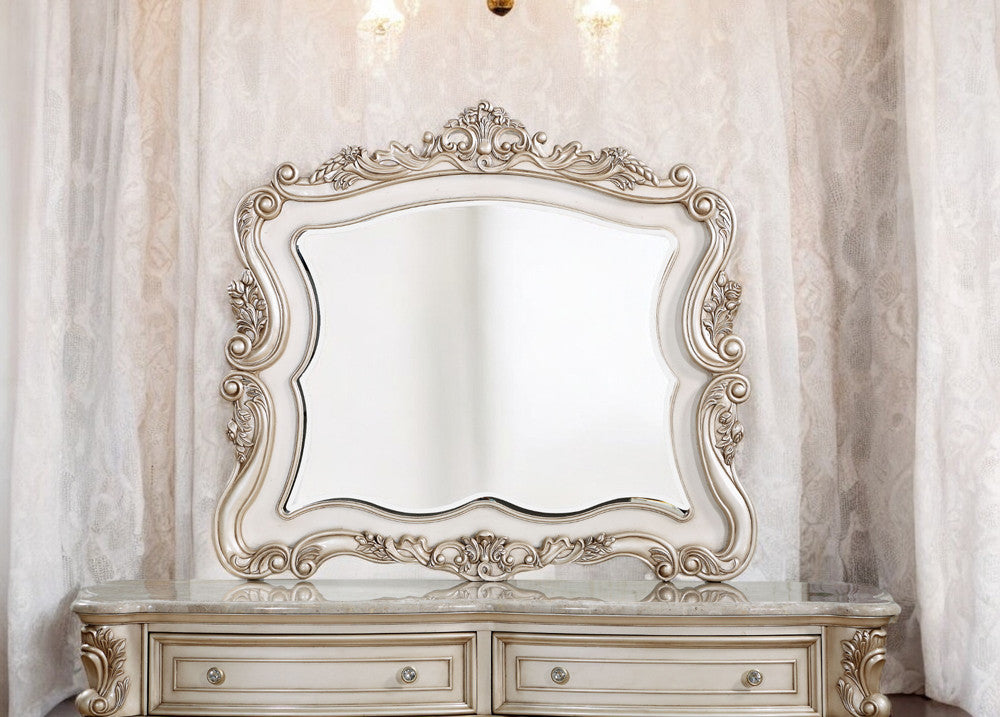 ACME 27444 Gorsedd Mirror, Antique White