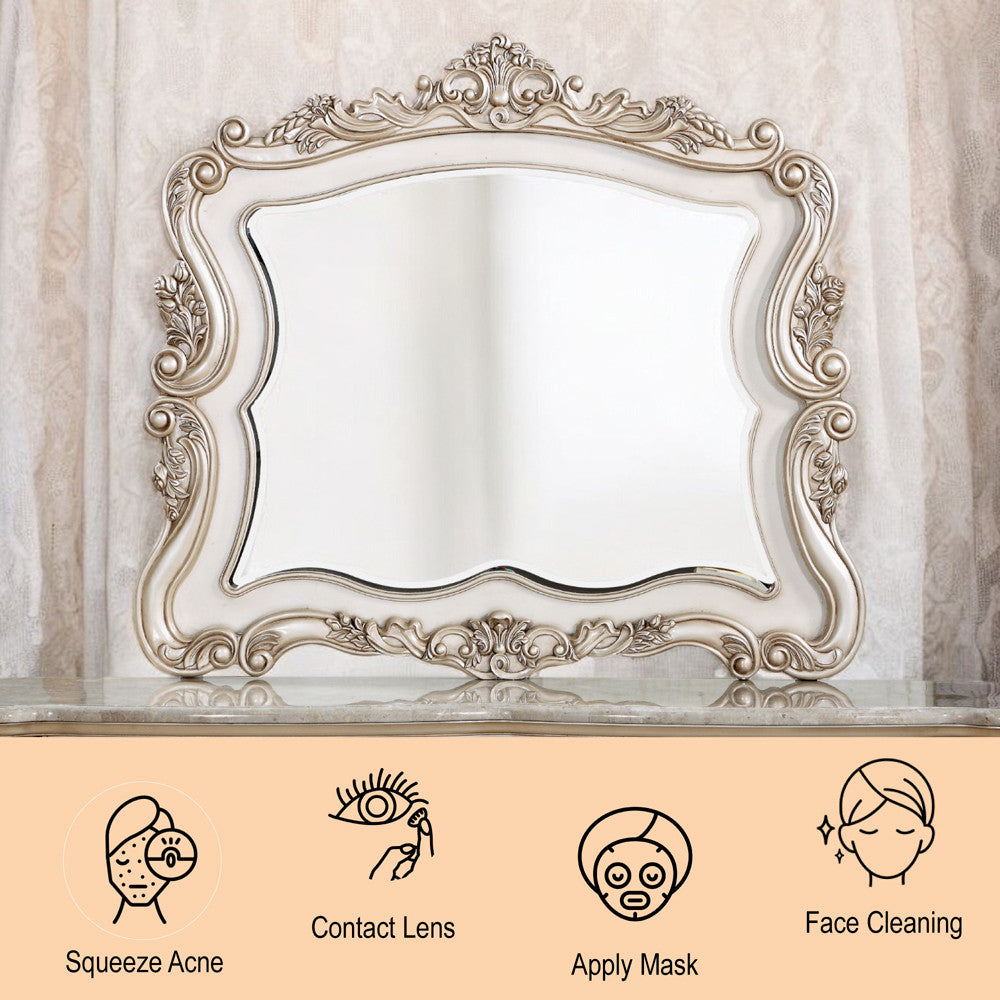 ACME 27444 Gorsedd Mirror, Antique White