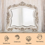 ACME 27444 Gorsedd Mirror, Antique White