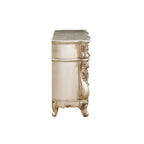 ACME 27445 Gorsedd Dresser with Marble Top, Marble & Antique White