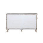 ACME 27445 Gorsedd Dresser with Marble Top, Marble & Antique White