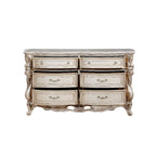 ACME 27445 Gorsedd Dresser with Marble Top, Marble & Antique White