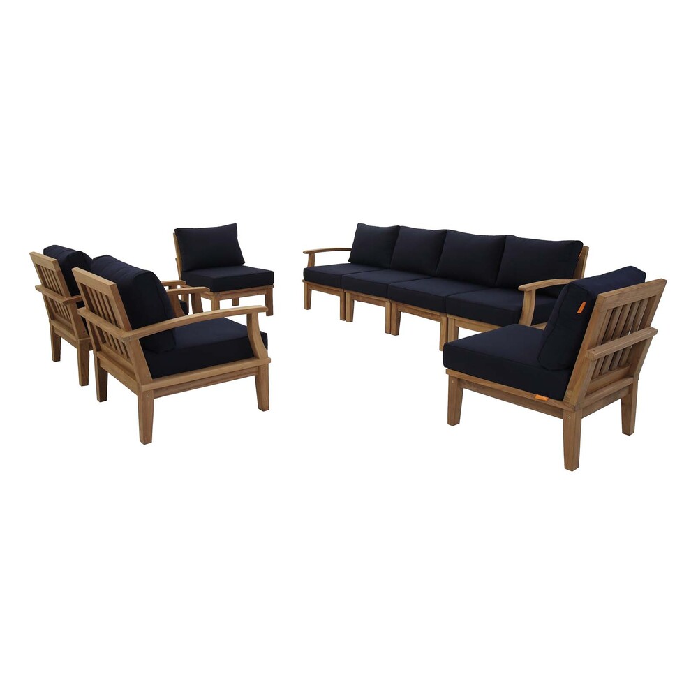 Modway EEI-1817 Marina 8 Piece Outdoor Patio Teak Set