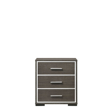 ACME 27653 Escher Nightstand with USB Dock, Gray Oak