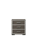 ACME 27653 Escher Nightstand with USB Dock, Gray Oak