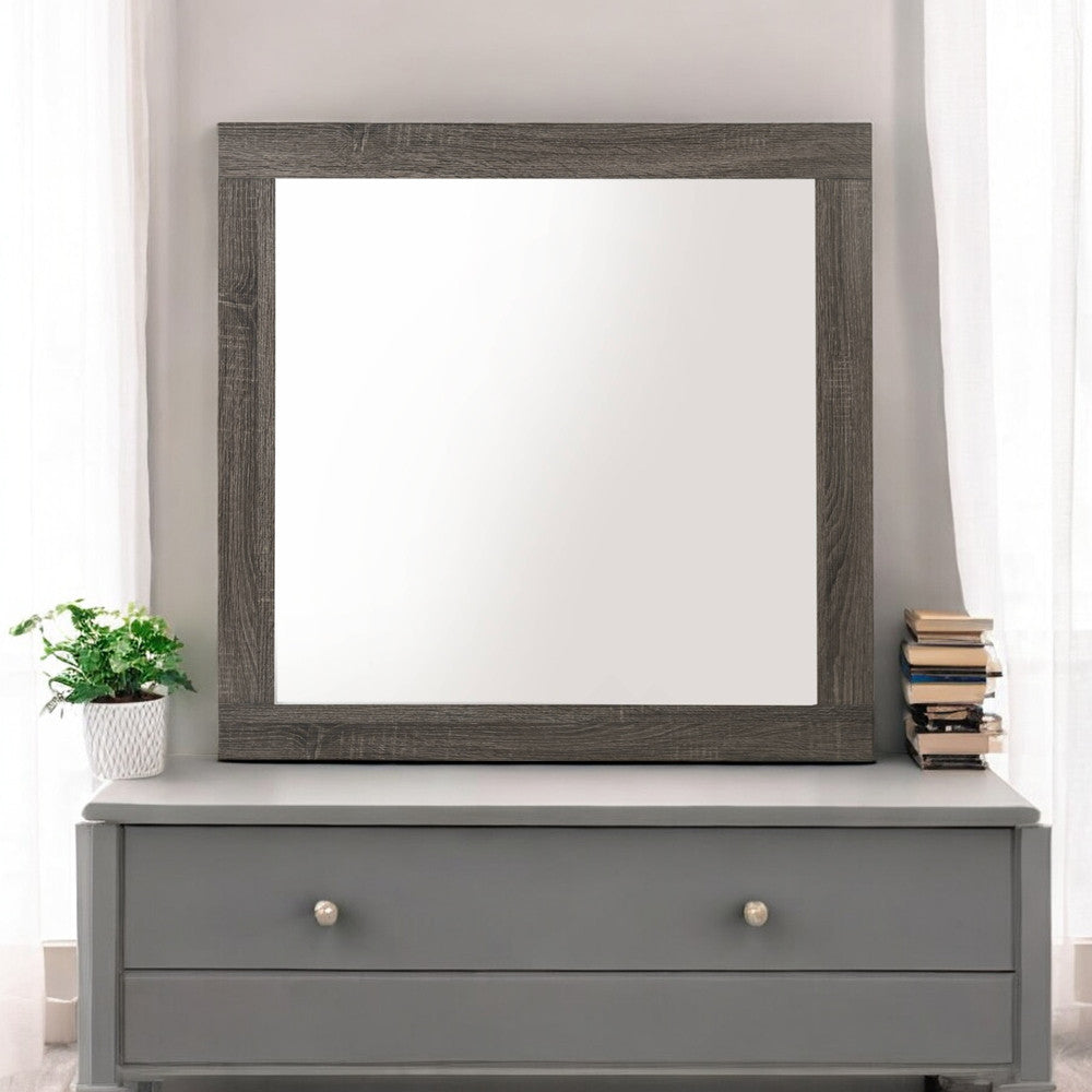 ACME 27674 Avantika Mirror, Rustic Gray Oak
