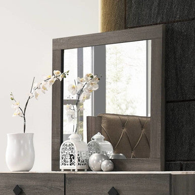 ACME 27674 Avantika Mirror, Rustic Gray Oak