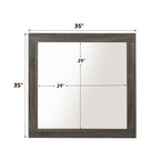 ACME 27674 Avantika Mirror, Rustic Gray Oak
