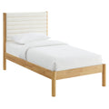 Modway MOD-7196 Olea Channel Tufted Boucle Solid Wood Twin Platform Bed