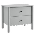 Modway MOD-7206 Emmeline Scalloped 2-Drawer Nightstand