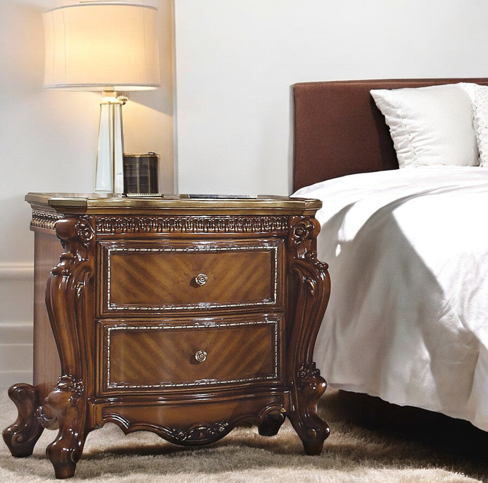 ACME 27843 Picardy Nightstand, Cherry Oak