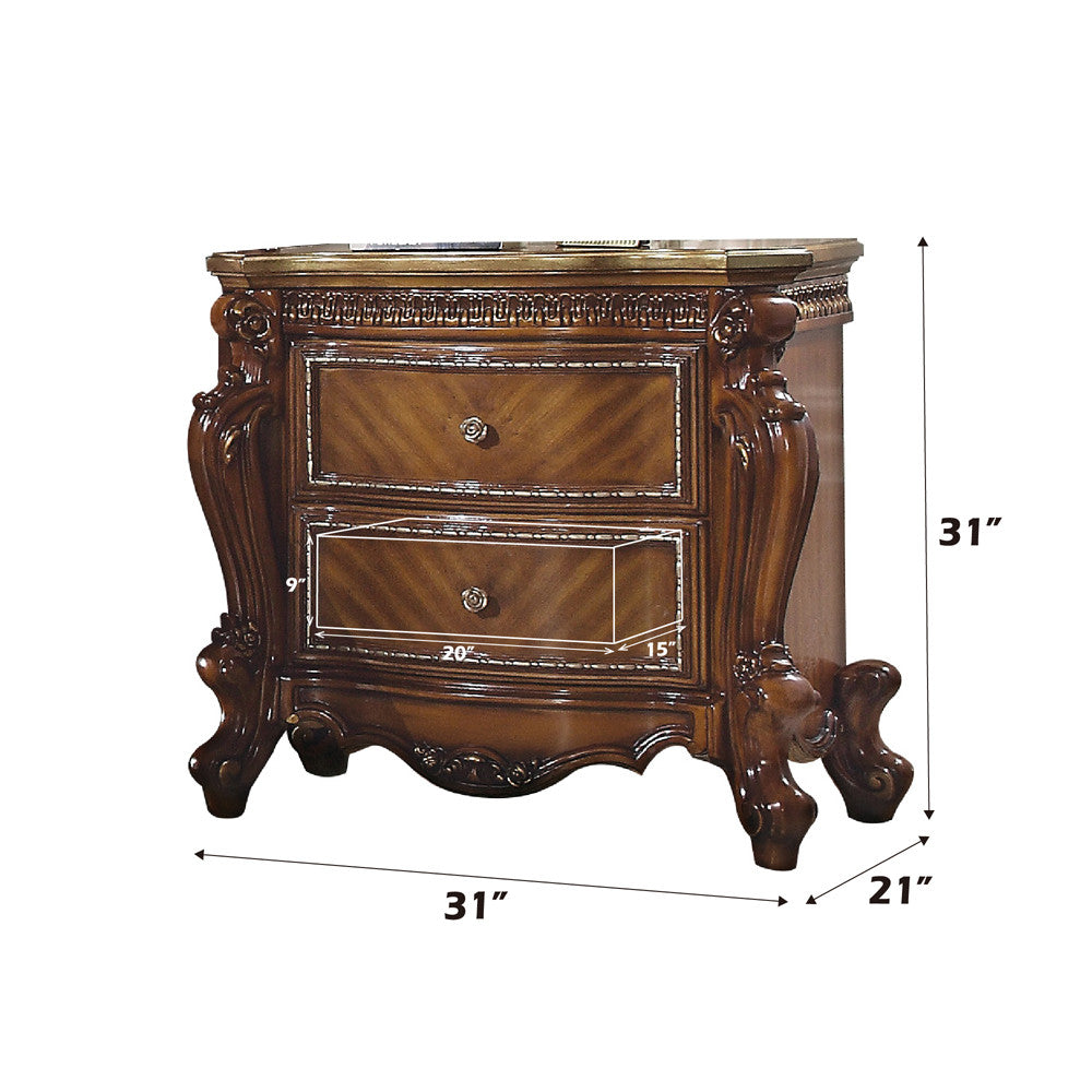 ACME 27843 Picardy Nightstand, Cherry Oak