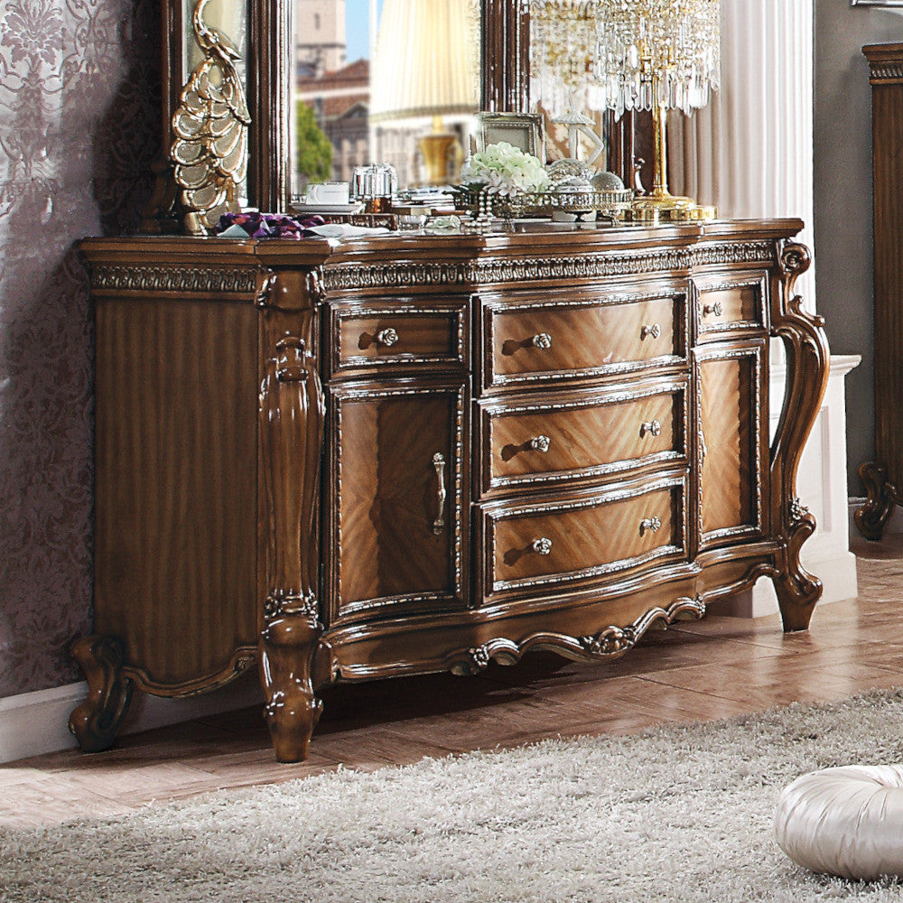 ACME 27845 Picardy Dresser, Cherry Oak
