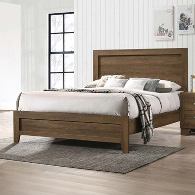 ACME 28047EK Miquell Eastern King Bed, Oak