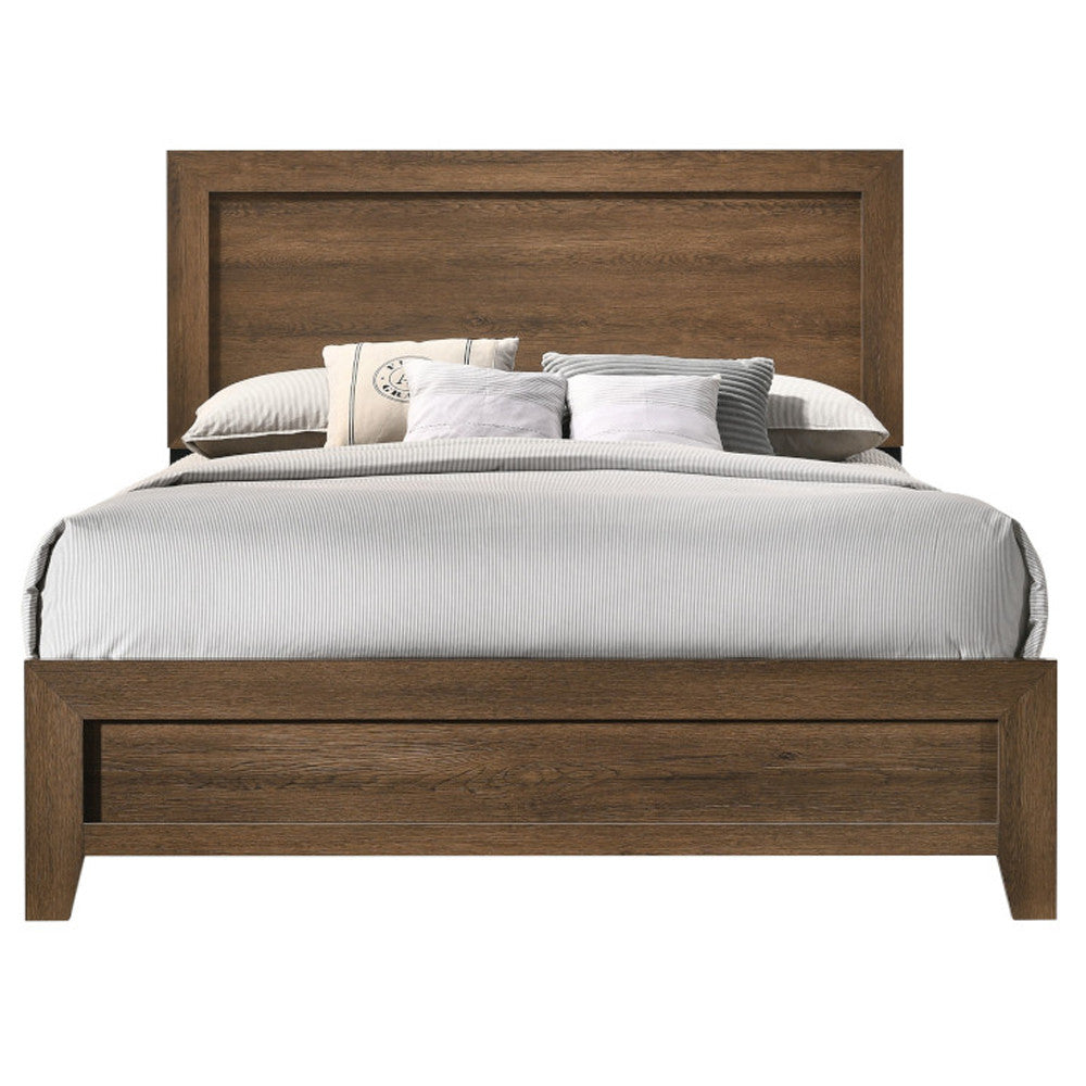 ACME 28047EK Miquell Eastern King Bed, Oak