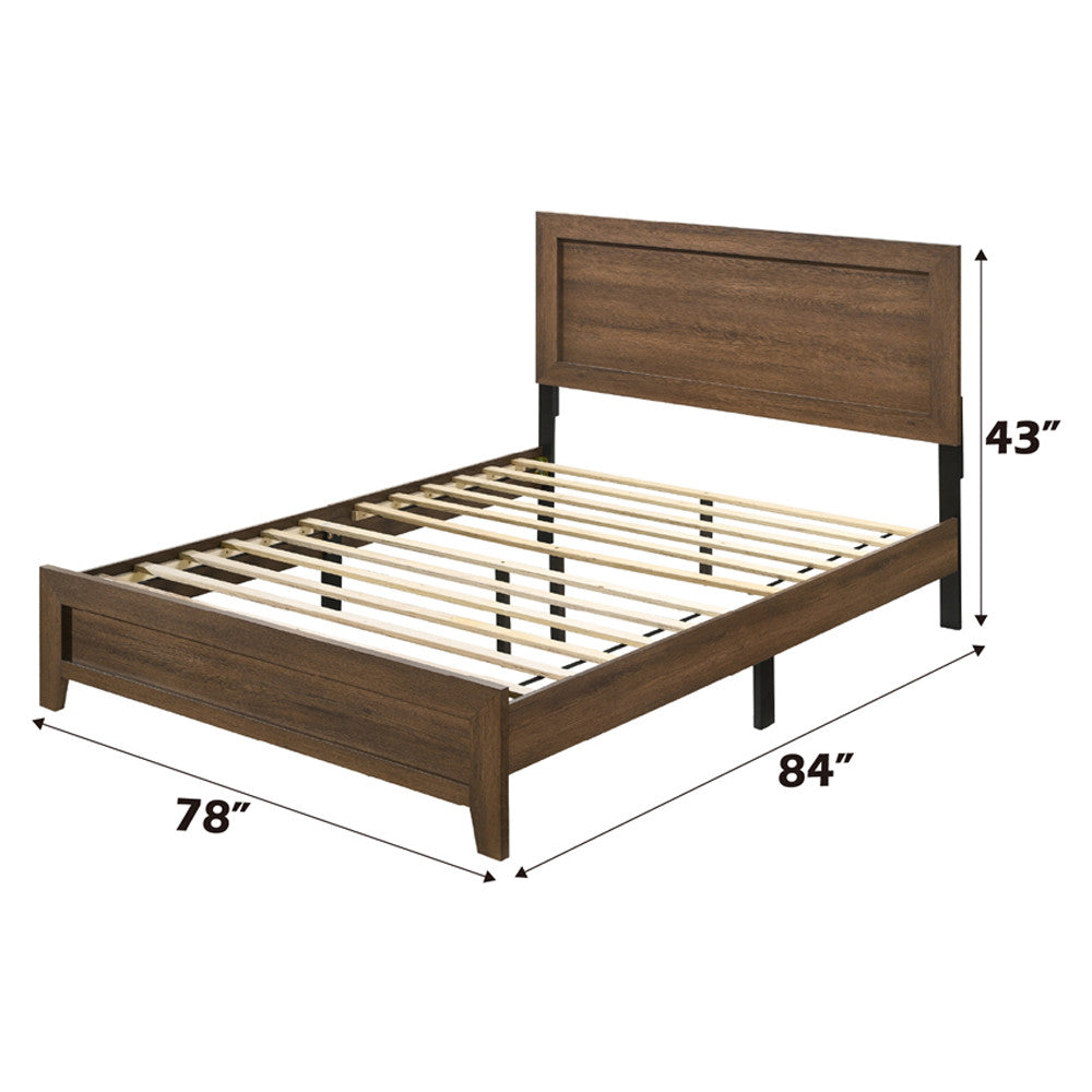 ACME 28047EK Miquell Eastern King Bed, Oak