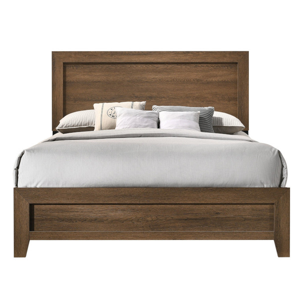 ACME 28050Q Miquell Queen Bed, Oak