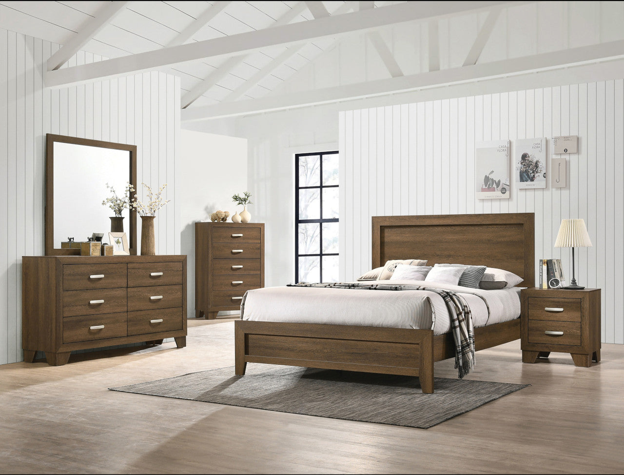 ACME 28054 Miquell Mirror, Oak