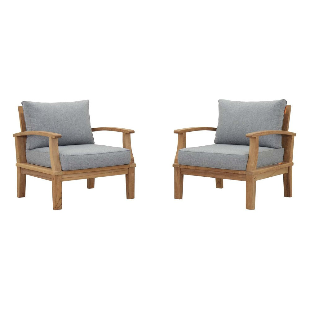 Modway EEI-1819 Marina 2 Piece Outdoor Patio Teak Set