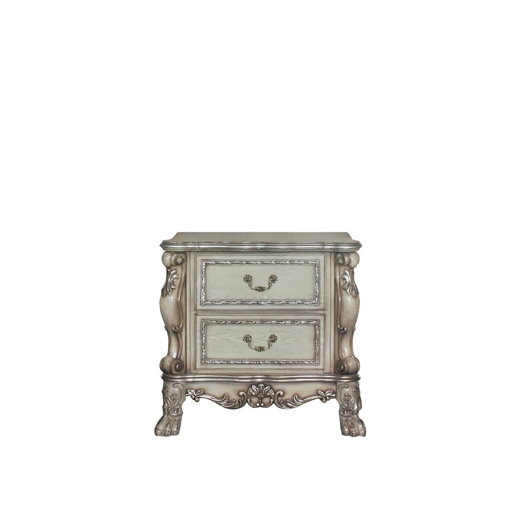 ACME 28173 Dresden Nightstand, Vintage Bone White
