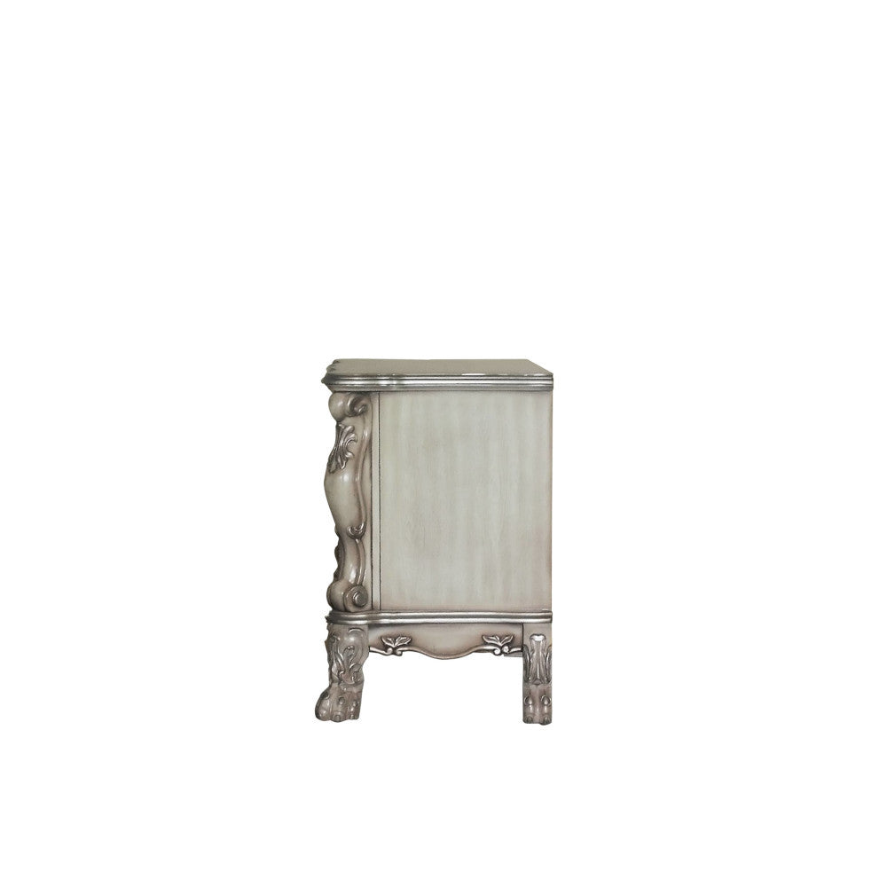ACME 28173 Dresden Nightstand, Vintage Bone White