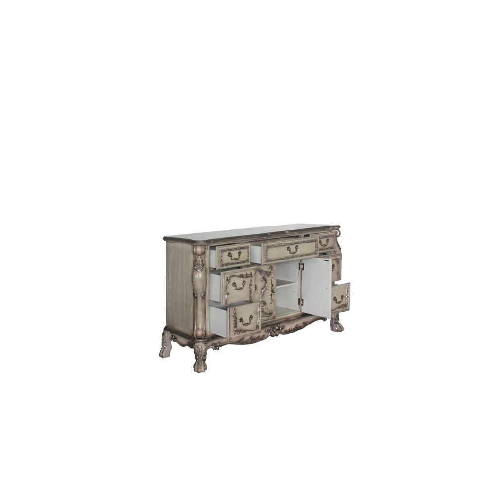 ACME 28175 Dresden Dresser, Vintage Bone White
