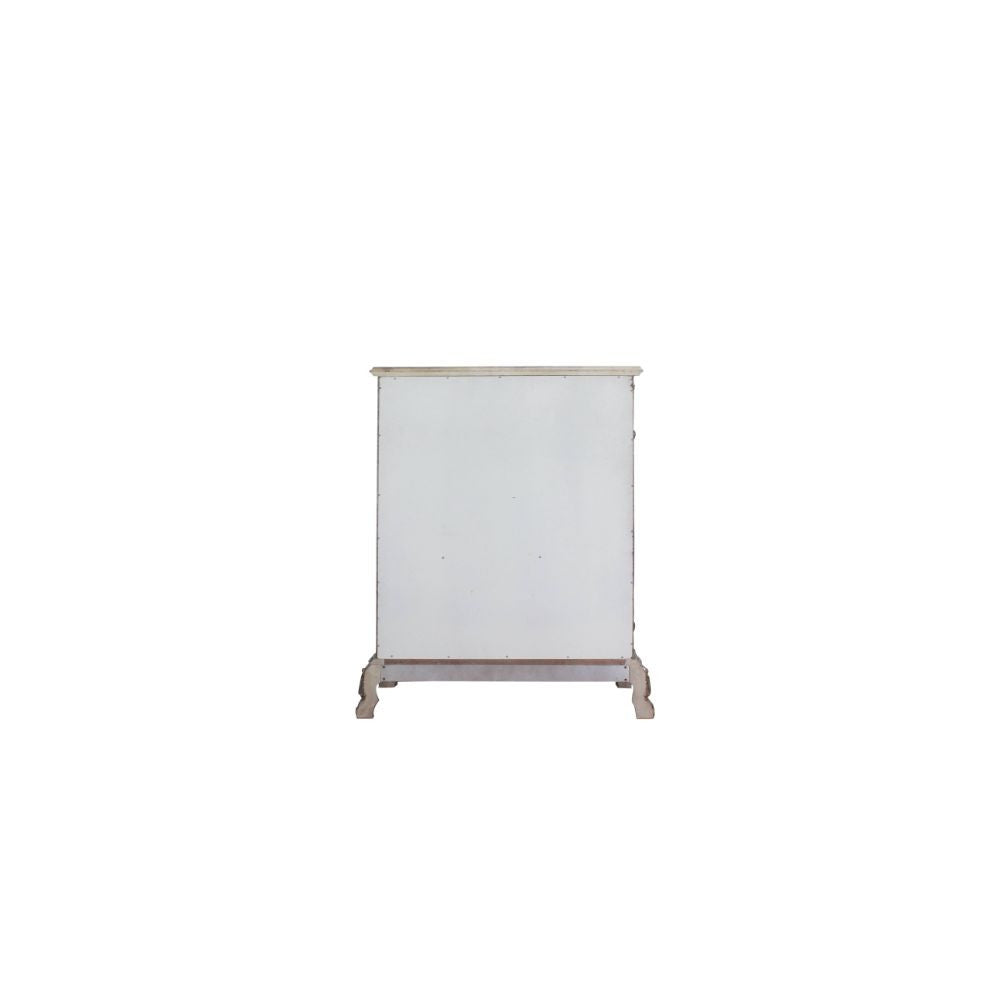 ACME 28176 Dresden Chest, Vintage Bone White