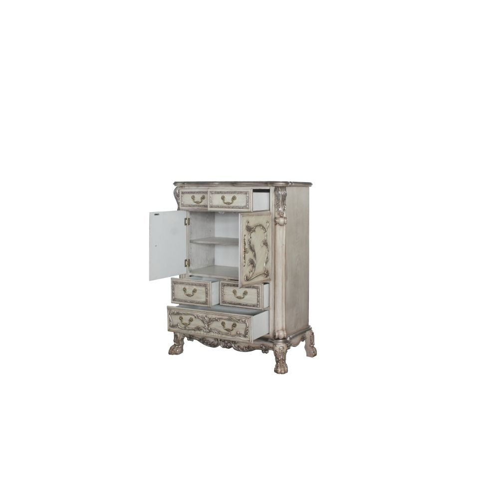 ACME 28176 Dresden Chest, Vintage Bone White