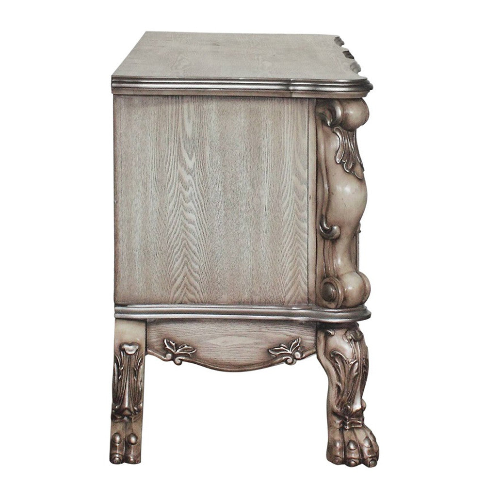 ACME 28193 Dresden Vanity Desk, Vintage Bone White